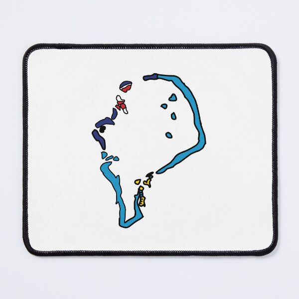 Item preview, Tuvalu country shape flag designed and sold by Rachael Taylor.