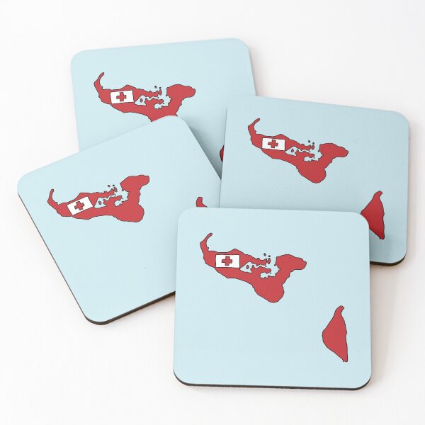 Item preview, Tonga country shape flag designed and sold by zenithcreative.