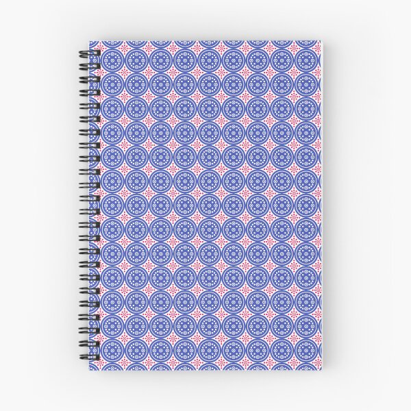 Item preview, Blue White Red Abstract Modern Contemporary Print Pattern  designed and sold by VioletsnPansies.