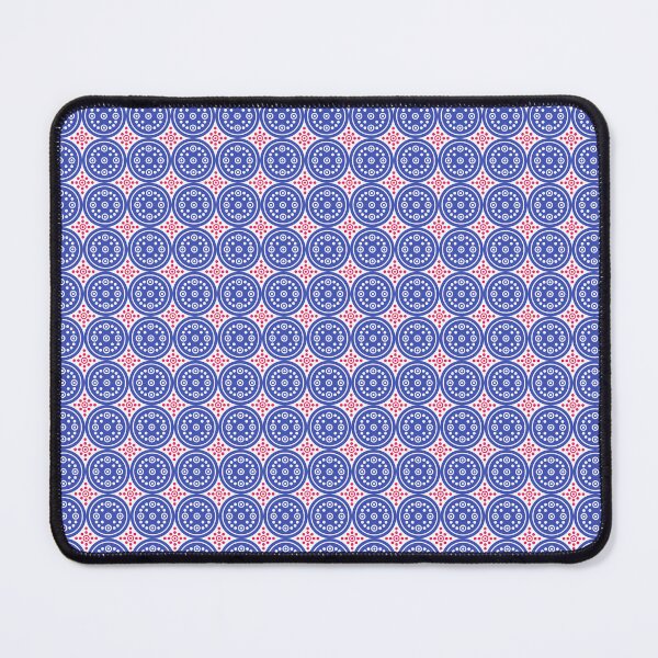 Item preview, Blue White Red Abstract Modern Contemporary Print Pattern  designed and sold by VioletsnPansies.