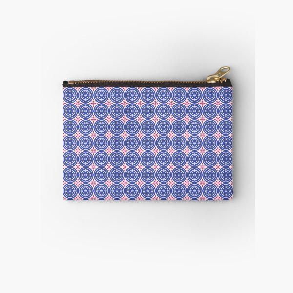 Item preview, Blue White Red Abstract Modern Contemporary Print Pattern  designed and sold by VioletsnPansies.