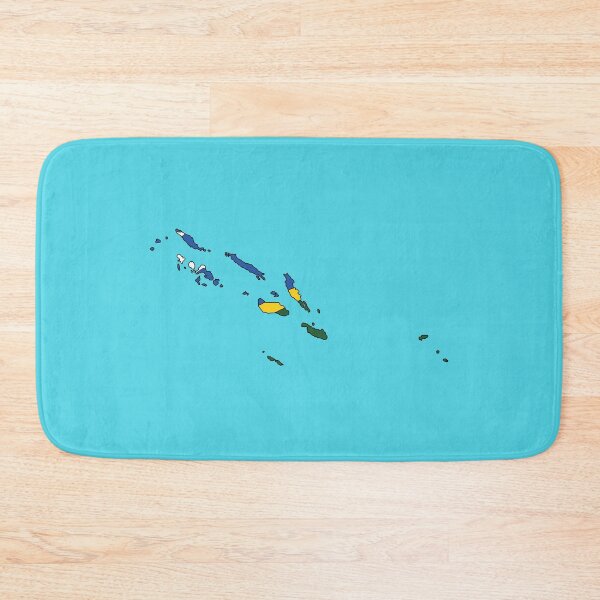 Item preview, Solomon Islands country shape flag designed and sold by Rachael Taylor.