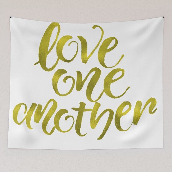 Item preview, Gold, love one another designed and sold by acrylicsandink.
