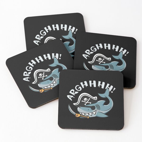 Item preview, Pirate Shark,  funny gifts for pirate enjoyers designed and sold by V-Tee.