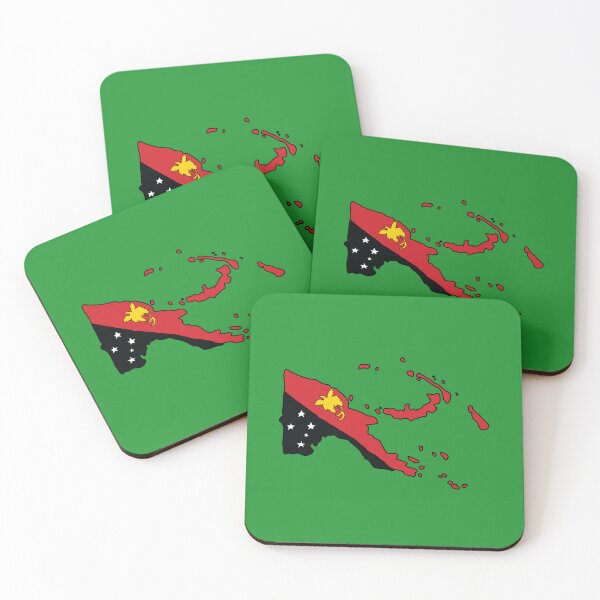 Item preview, Papua New Guinea country shape flag designed and sold by zenithcreative.