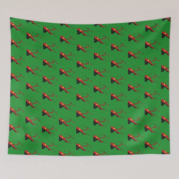 Item preview, Papua New Guinea country shape flag designed and sold by Rachael Taylor.