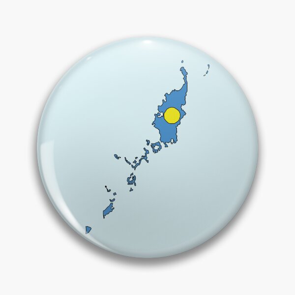 Item preview, Palau country shape flag designed and sold by Rachael Taylor.