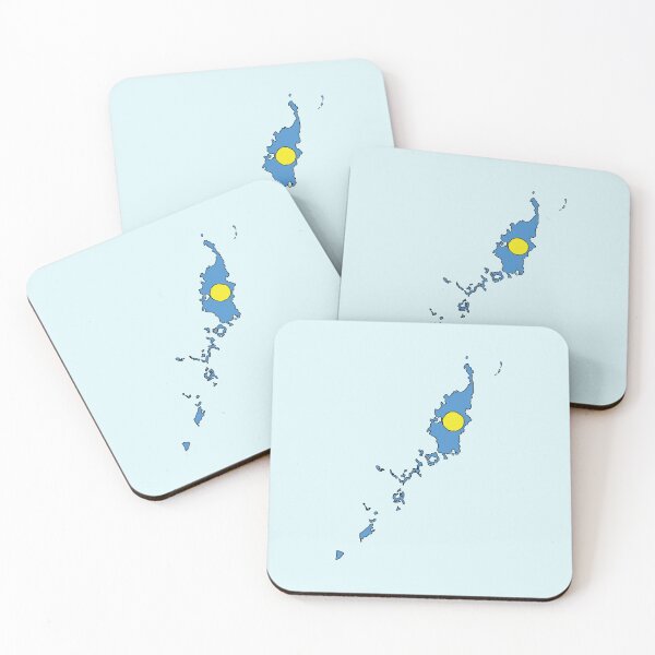 Item preview, Palau country shape flag designed and sold by Rachael Taylor.