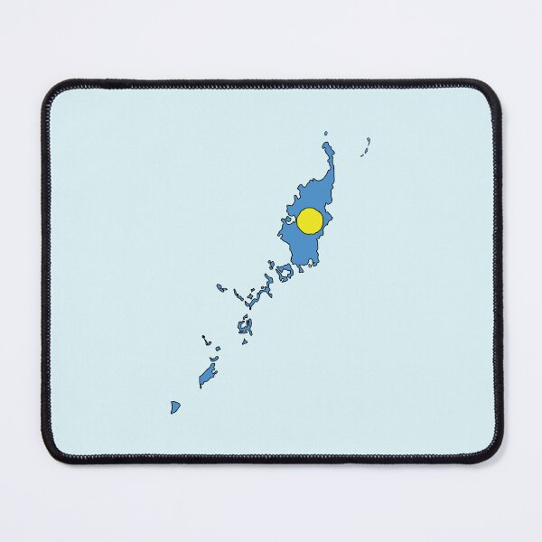 Item preview, Palau country shape flag designed and sold by Rachael Taylor.