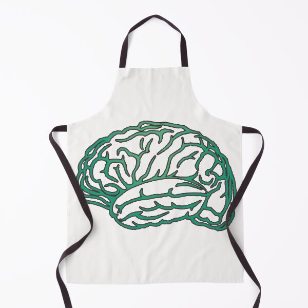 Item preview, Brain Outline - Mint, White Background designed and sold by Artsy-Chemist.