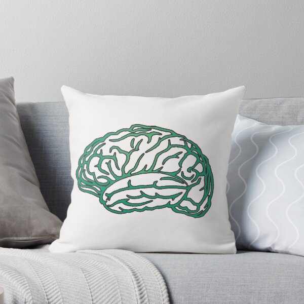 Item preview, Brain Outline - Mint, White Background designed and sold by Artsy-Chemist.