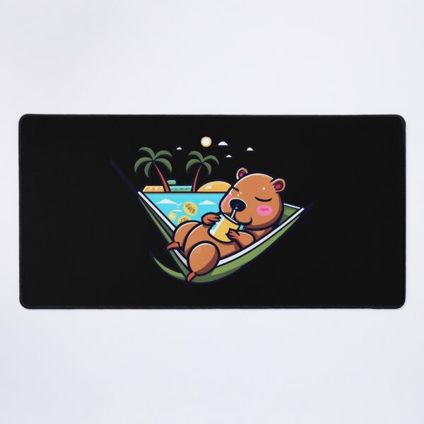 Item preview, Capybara on Hammock, funny capybara gifts designed and sold by V-Tee.