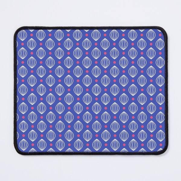 Item preview, Blue White Red Abstract Modern Contemporary Print Pattern designed and sold by VioletsnPansies.