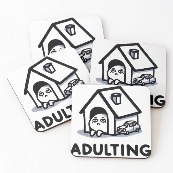 Item preview, Adulting Meme Millennial Phrases designed and sold by CreativeWorldSt.