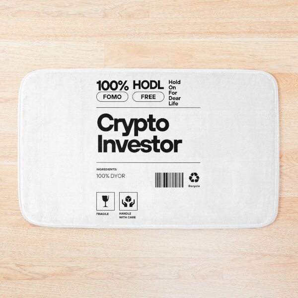 Item preview, Etiqueta criptográfica de broma divertida 100% HODL designed and sold by kylmllr101684.