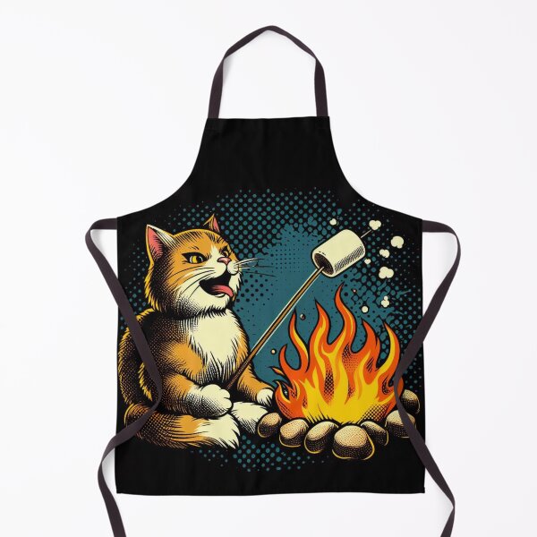 Item preview, Cat Roasting Marshmallows by the Campfire designed and sold by FirstCast.