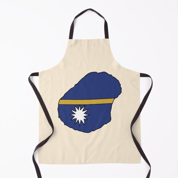 Item preview, Nauru country shape flag designed and sold by Rachael Taylor.