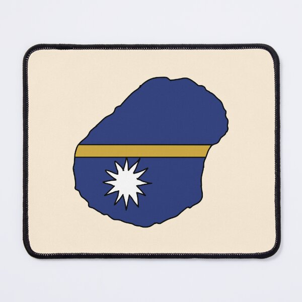 Item preview, Nauru country shape flag designed and sold by Rachael Taylor.