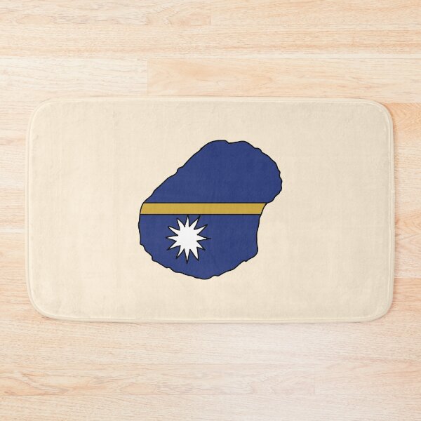 Item preview, Nauru country shape flag designed and sold by Rachael Taylor.