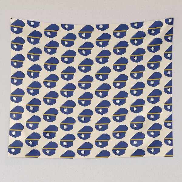 Item preview, Nauru country shape flag designed and sold by Rachael Taylor.