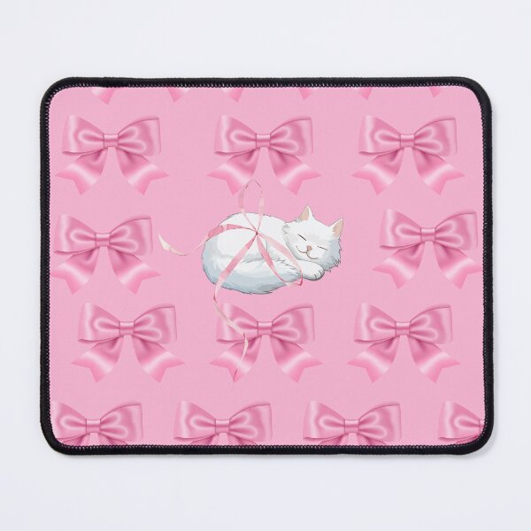 Item preview, Pink bow kitten  designed and sold by Lydia Kelley.