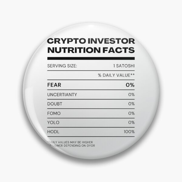 Item preview, Crypto Investor Nutrition Facts Label Joke designed and sold by kylmllr101684.