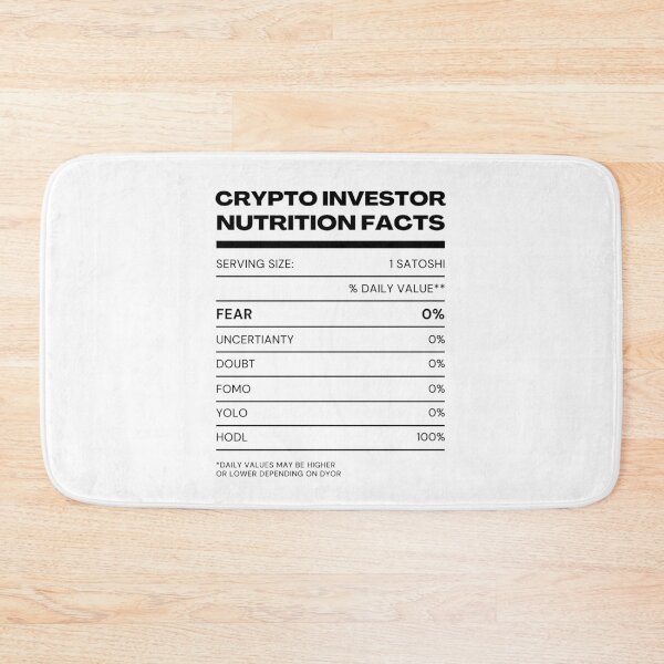 Item preview, Crypto Investor Nutrition Facts Label Joke designed and sold by kylmllr101684.