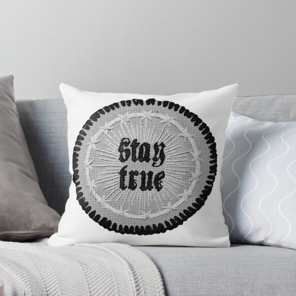 Item preview, Stay True Hand Embroidery BW designed and sold by Shelby Martinez.