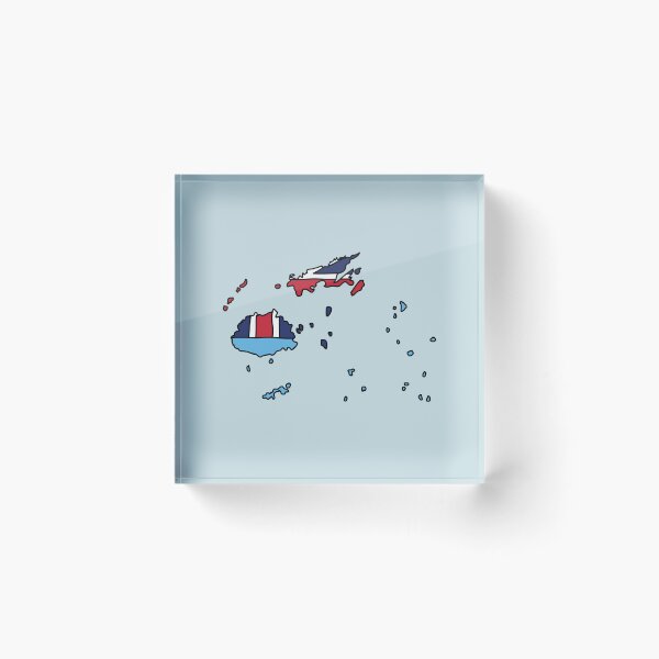 Item preview, Fiji country shape flag designed and sold by Rachael Taylor.