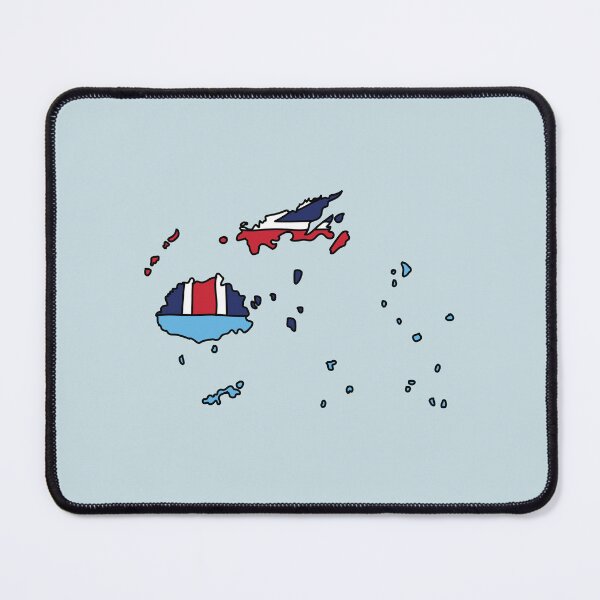 Item preview, Fiji country shape flag designed and sold by Rachael Taylor.