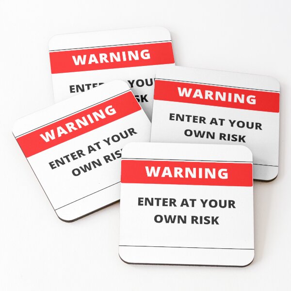 Item preview, Warning Enter at your own risk designed and sold by Amidesigns24.