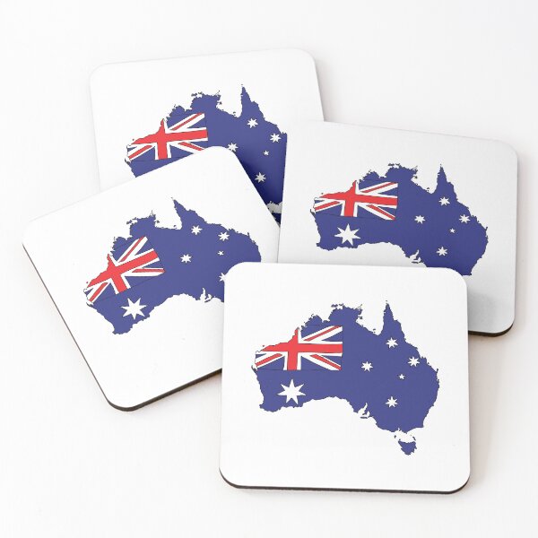 Item preview, Australia country shape flag designed and sold by Rachael Taylor.