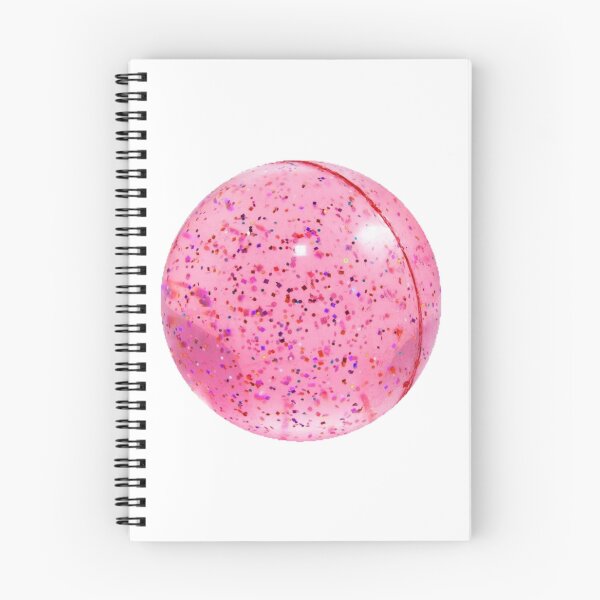 Item preview, pink bouncy ball with glitter designed and sold by ---clara---.