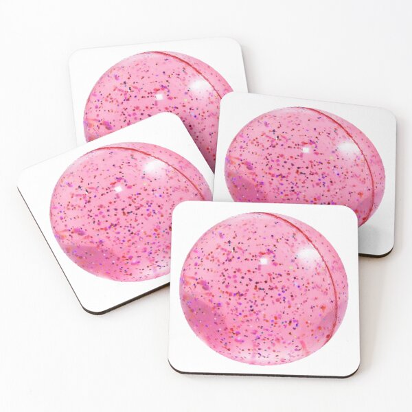 Item preview, pink bouncy ball with glitter designed and sold by ---clara---.