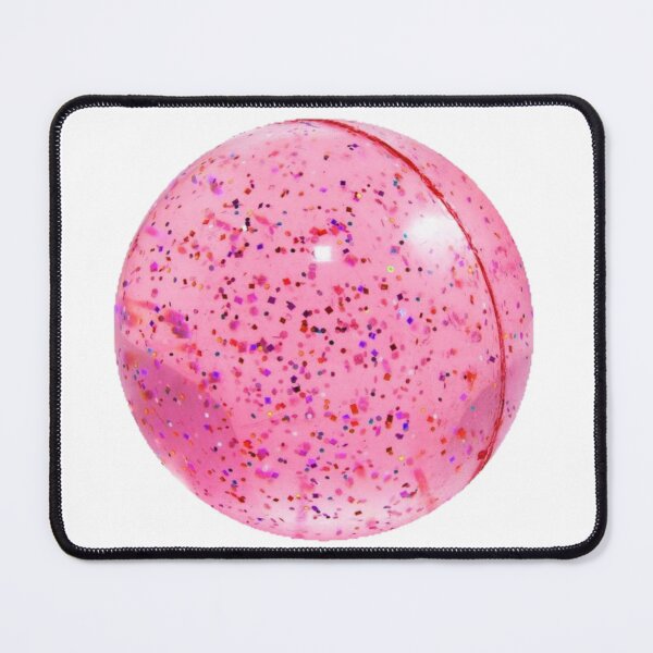 Item preview, pink bouncy ball with glitter designed and sold by ---clara---.