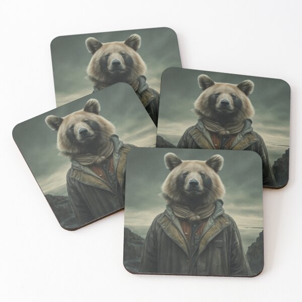Item preview, Portrait of a bear in modern clothes designed and sold by LuckyFamily.