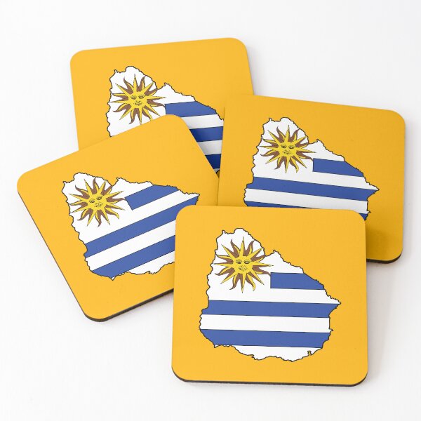 Item preview, Uruguay country shape flag designed and sold by Rachael Taylor.
