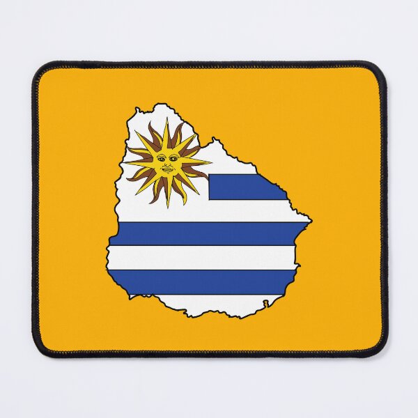 Item preview, Uruguay country shape flag designed and sold by Rachael Taylor.