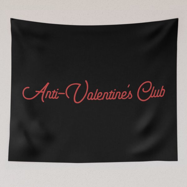 Item preview, Anti-Valentine's Club - Funny Valentine's Day, Anti-Love Humor (Red Design) designed and sold by Spiprinto.