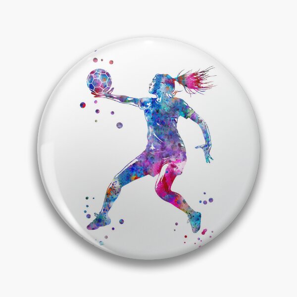 Item preview, A Handball Player Girl Hits The Ball designed and sold by Rosaliartbook.