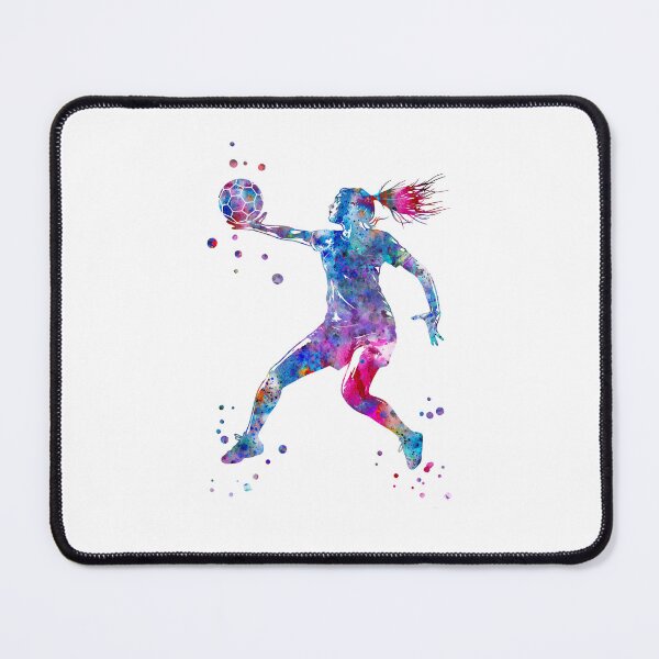 Item preview, A Handball Player Girl Hits The Ball designed and sold by Rosaliartbook.