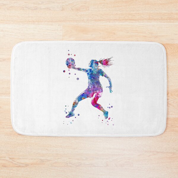Item preview, A Handball Player Girl Hits The Ball designed and sold by Rosaliartbook.
