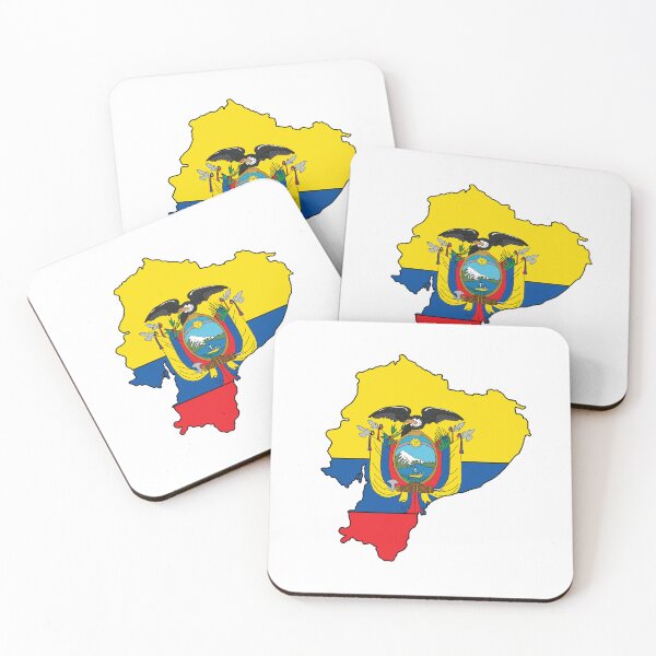 Item preview, Ecuador country shape flag designed and sold by zenithcreative.