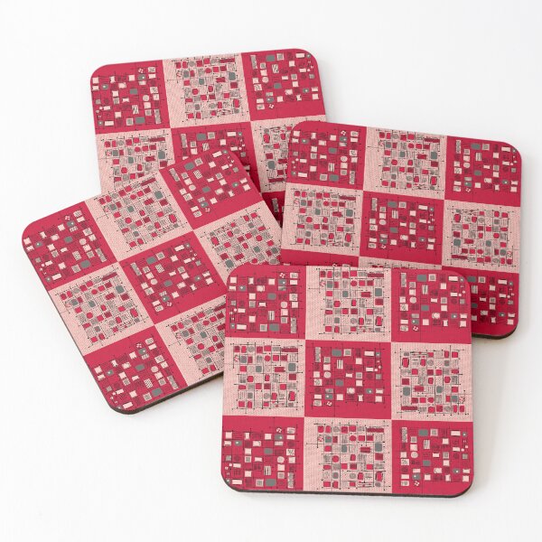 Item preview, Retro pattern No.54 -  atomic chequers v2 designed and sold by TalkingHerds.