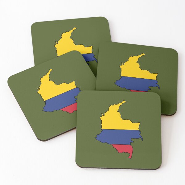 Item preview, Colombia country shape flag designed and sold by Rachael Taylor.