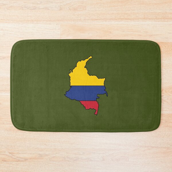 Aperçu de l'œuvre Drapeau de forme de pays de Colombie créée et vendue par Rachael Taylor.