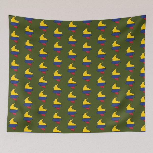 Item preview, Colombia country shape flag designed and sold by Rachael Taylor.