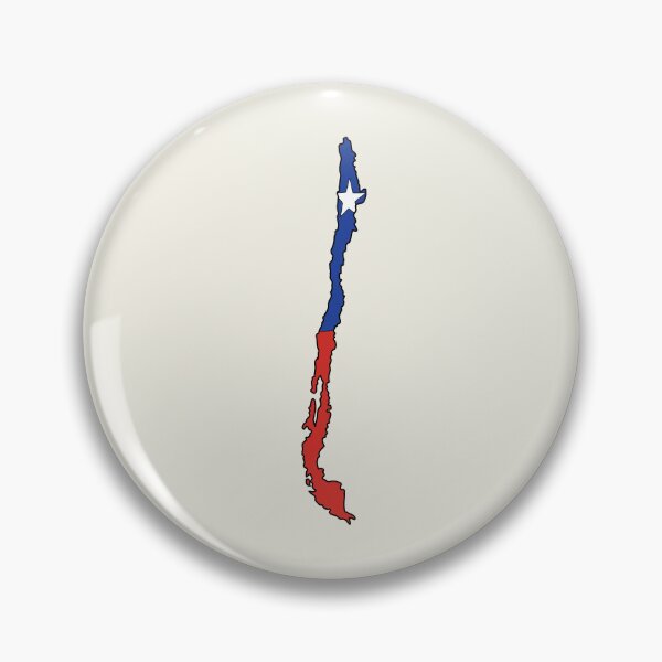 Item preview, Chile country shape flag designed and sold by Rachael Taylor.
