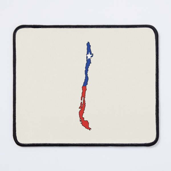 Item preview, Chile country shape flag designed and sold by Rachael Taylor.