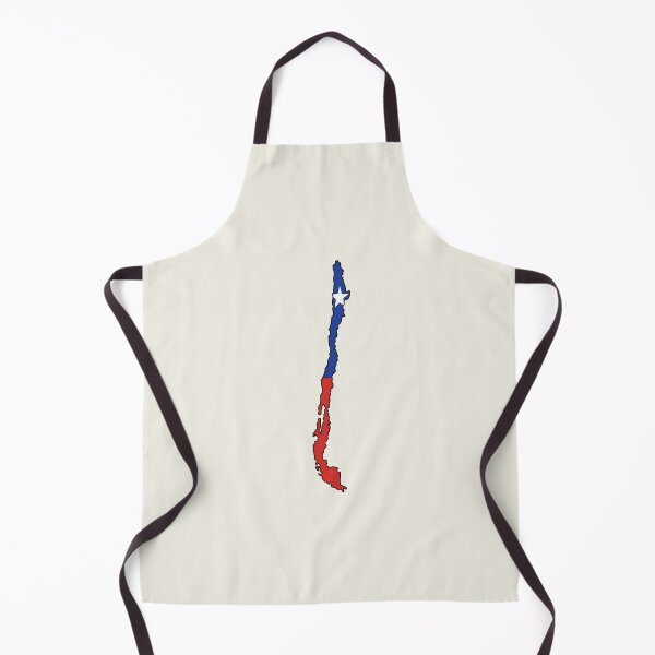 Item preview, Chile country shape flag designed and sold by Rachael Taylor.